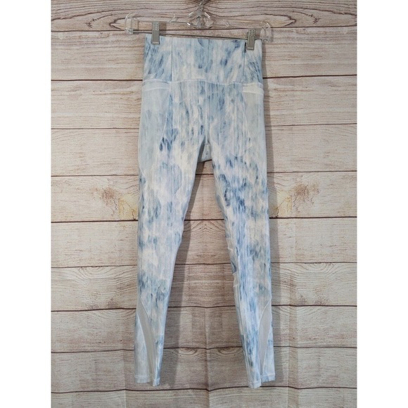 CALIA Carrie Underwood Leggings XS Glacier Stripe Hi Rise 7/8 Ankle Yoga - Picture 1 of 7